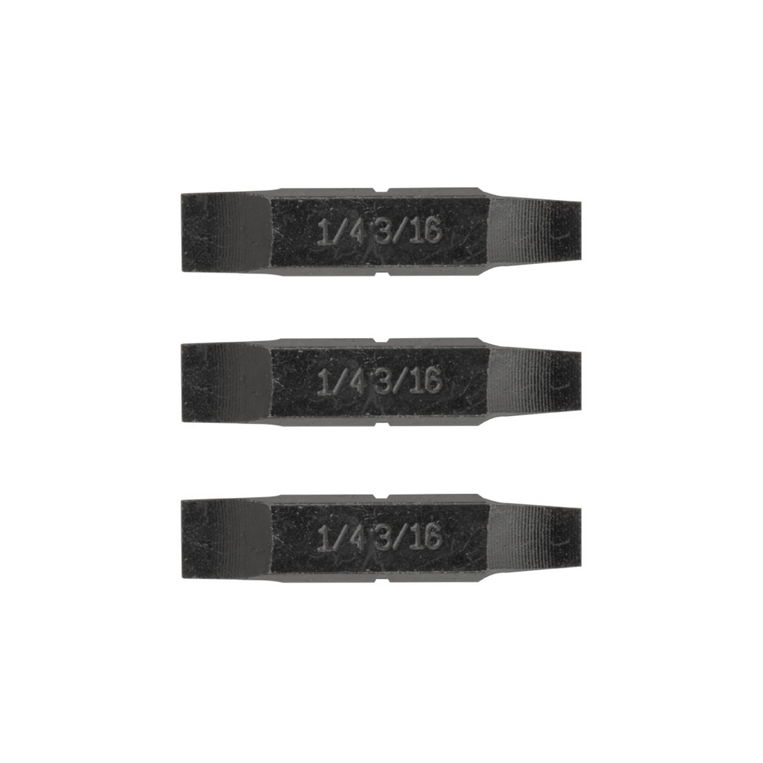 1/4 & 3/16 Flat Screwdriver Bits